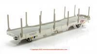 OO-IPA-121A Revolution Trains IPA Car Carrier Twin Set with stakes - STVA Grey